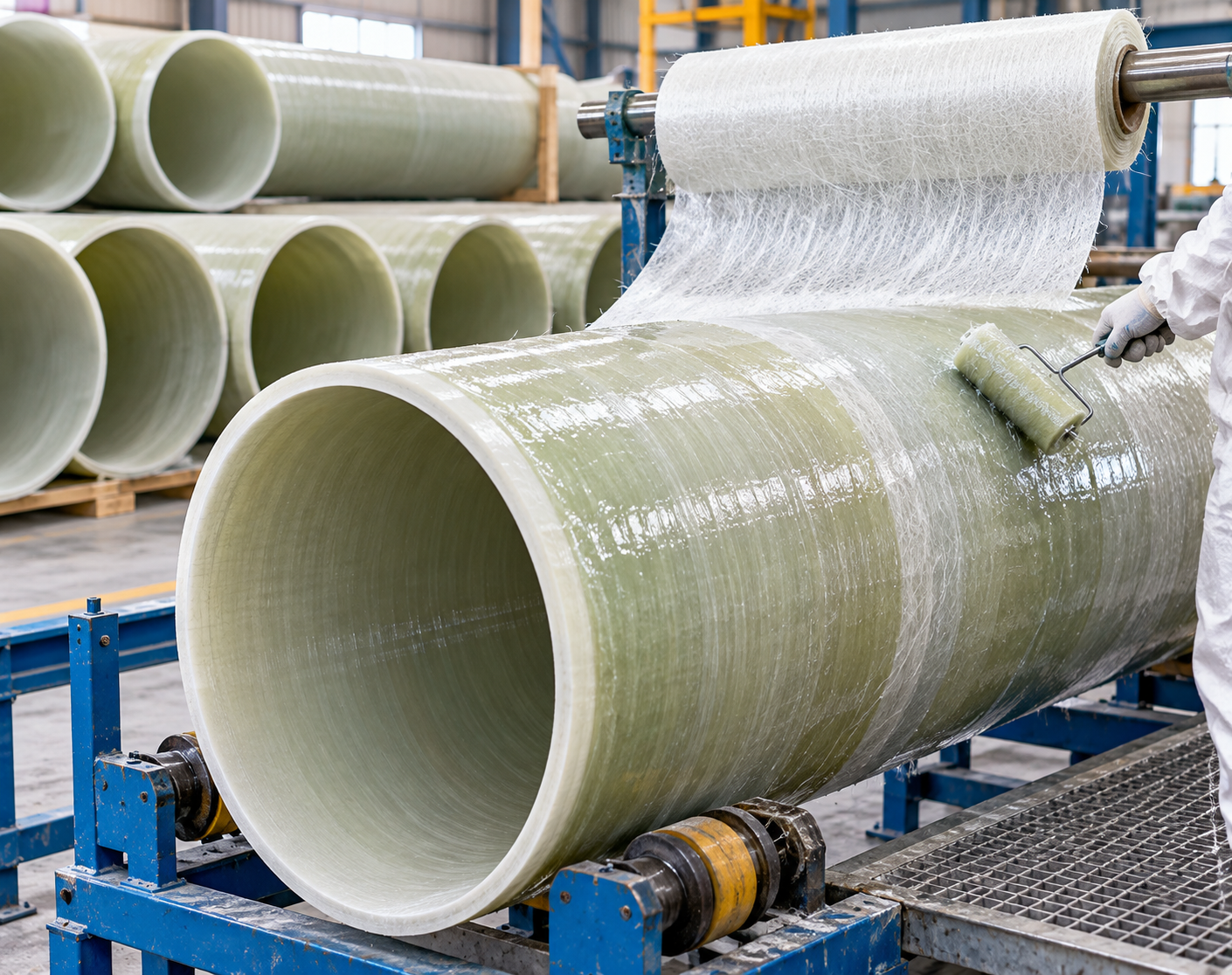 GRP Pipe Lamination Banner